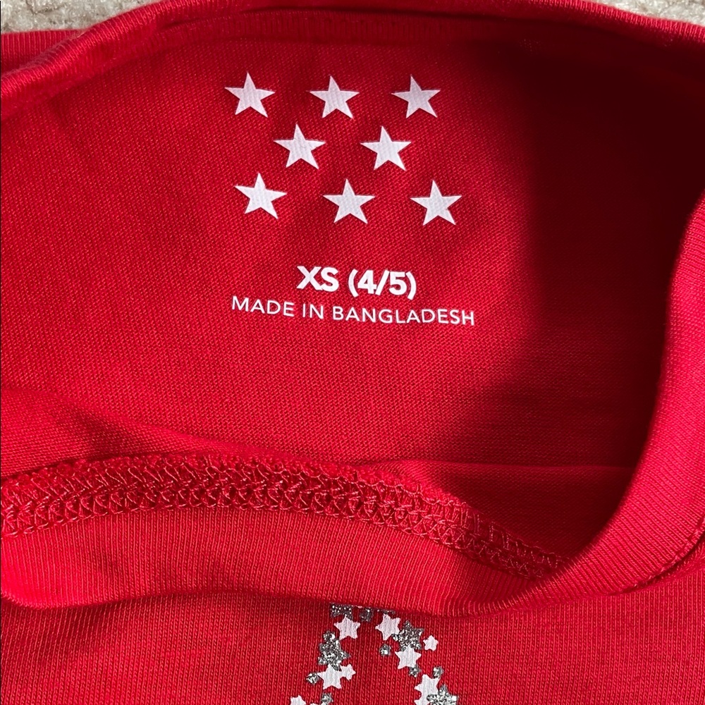 Red Sparkle and Shine Kids T-Shirt - Picture 2 of 6